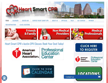 Tablet Screenshot of heartsmartcpr.com
